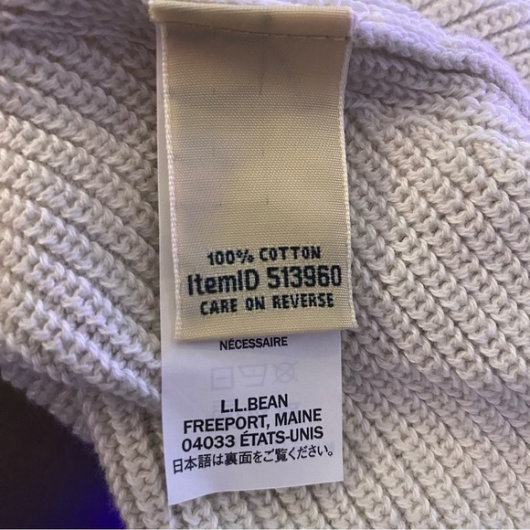 L.L. Bean Women's V-Neck Sweater - White - Picture 4 of 5